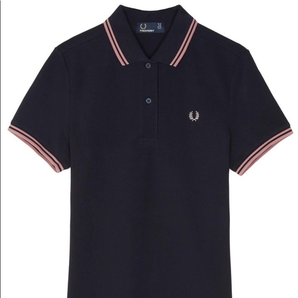 Fred Perry - Polo in Navy and Pink